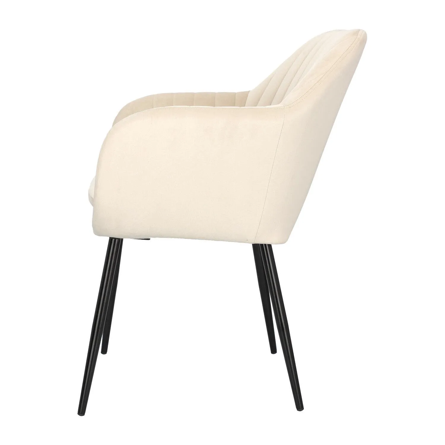 Krzesło Emilia Velvet sand /black - obrazek 11