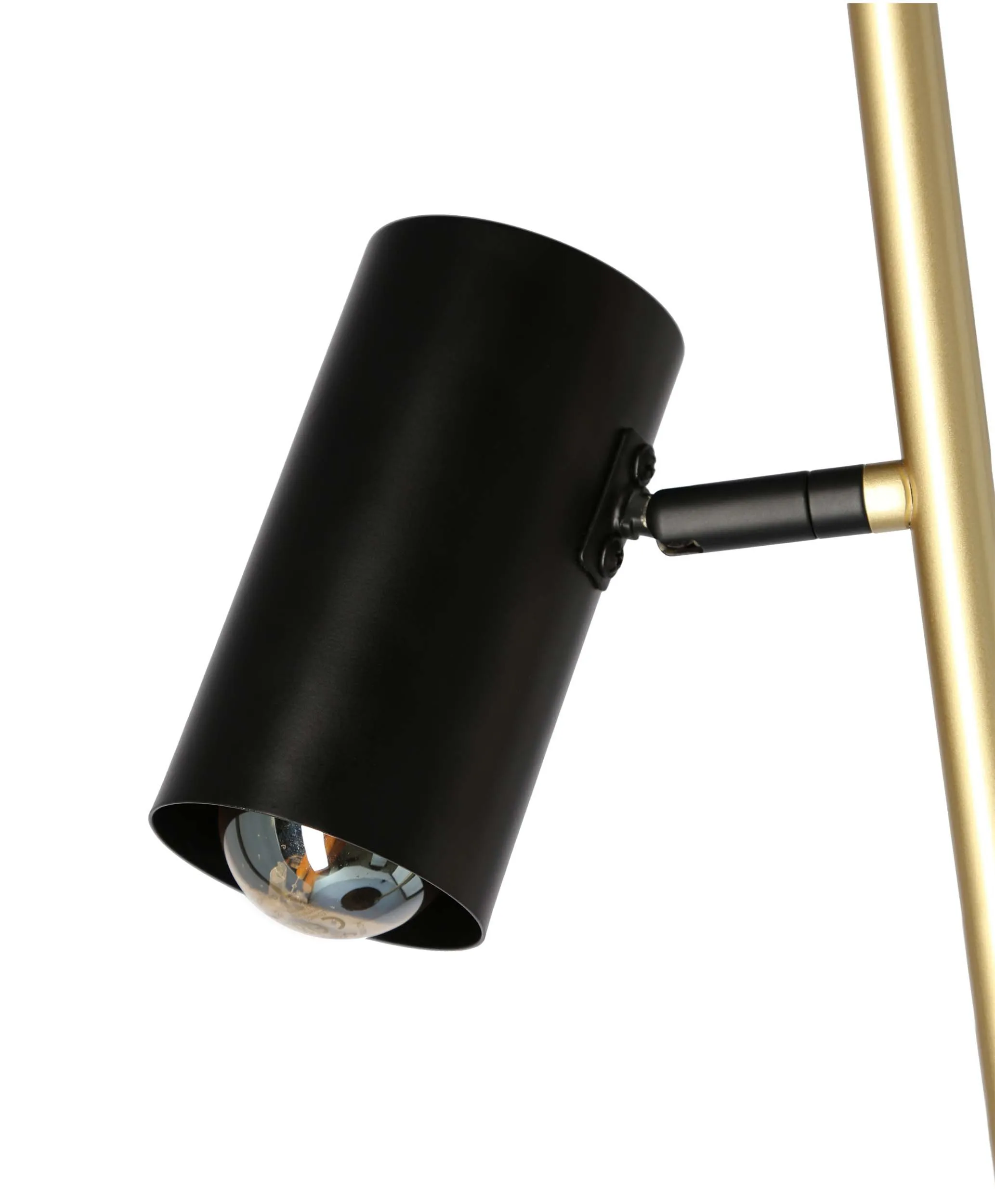 PERRET LAMPA PODŁOGOWA CZARNY+ZŁOTY MATOWY 2X15W GU10 KLOSZ CZARNY - obrazek 15