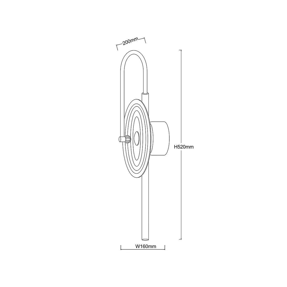 Kinkiet Plato transparentny LED CCT - obrazek 6