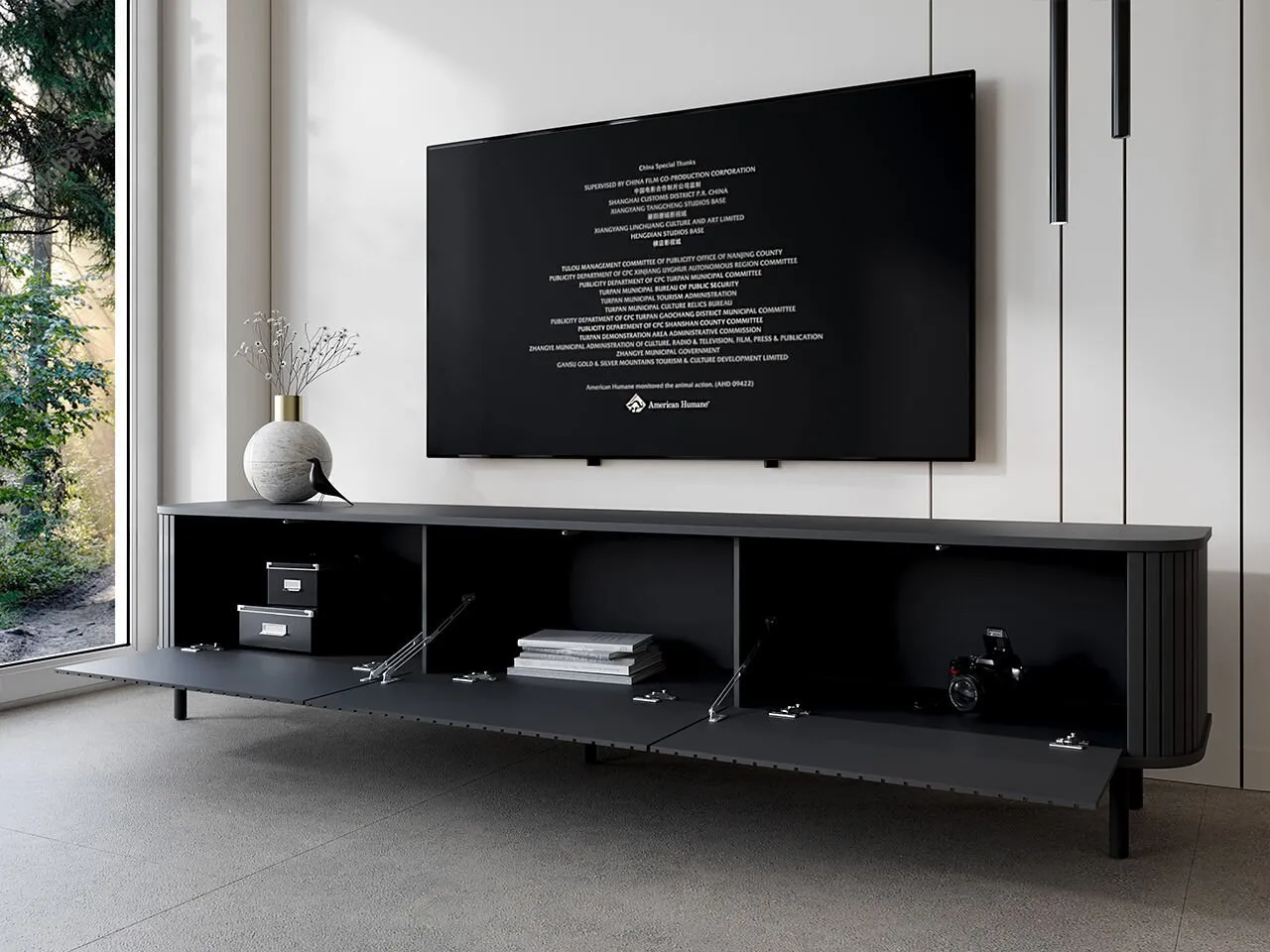 Komoda RTV ZYLIO 215N czarny - obrazek 10
