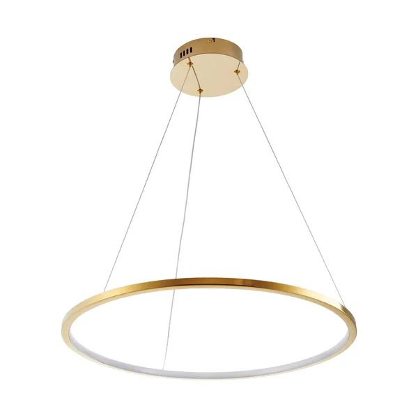 Lampa wisząca CIRCLE SLIM 60 cm - LED, ring złoty