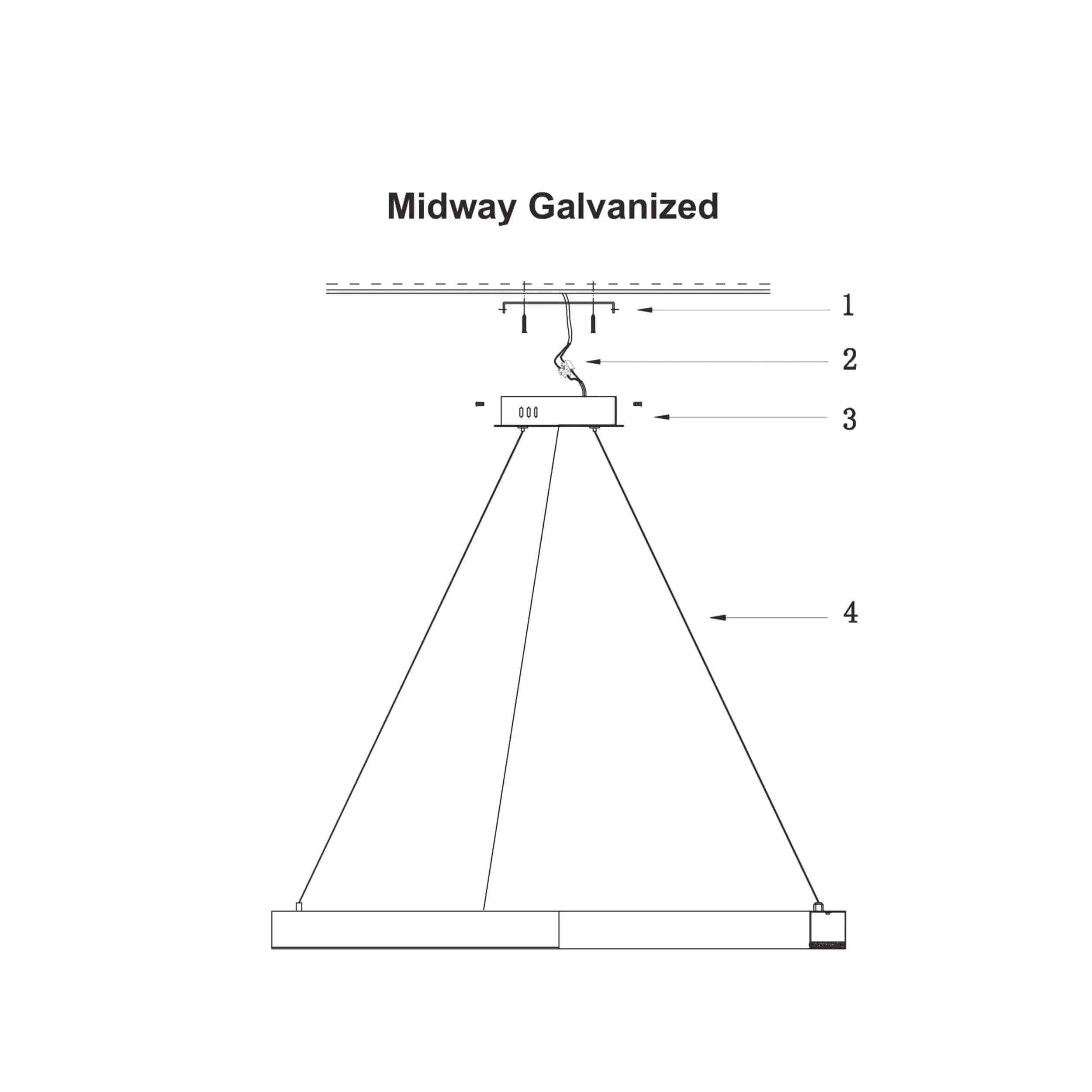 Lampa wisząca Midway Shiny złota LED 3000K - obrazek 6