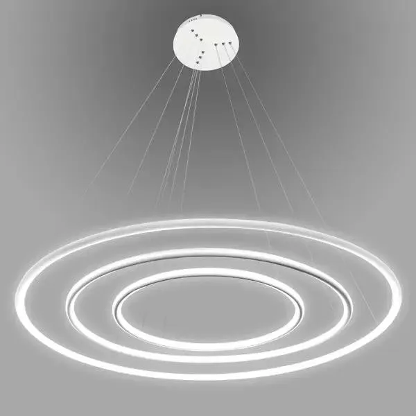 Lampa wisząca Ledowe Okręgi No.3 80cm 3k biała - obrazek 5