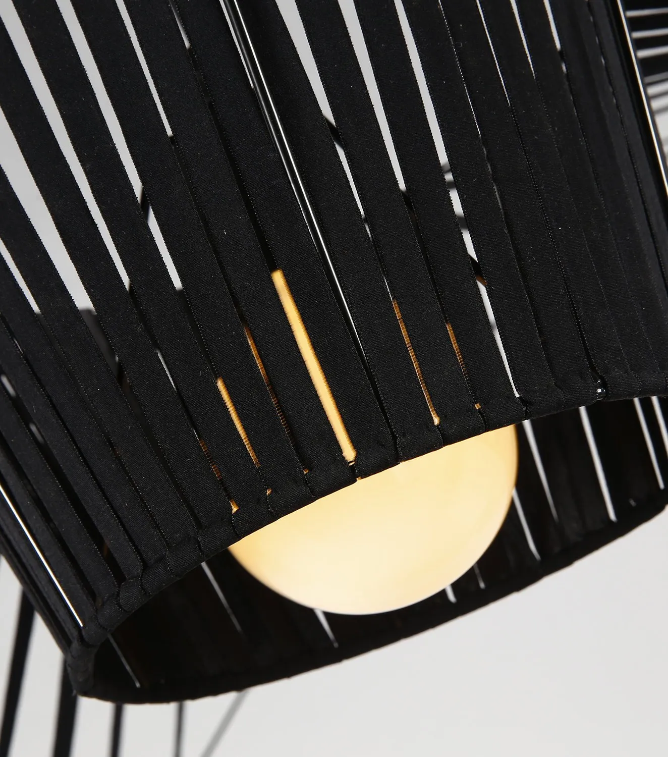 Lampa wisząca kapelusz SOMBRERO czarna 200 cm - obrazek 2
