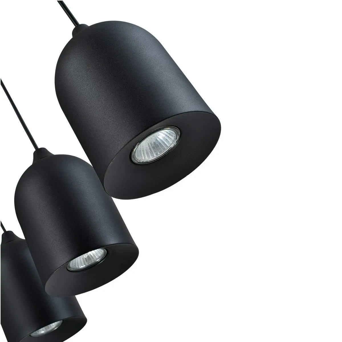 Metalowa lampa wisząca Nilo czarna 3xGU10 - obrazek 5