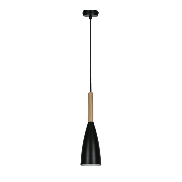 LAMPA WISZĄCA TROSA 1 CZARNY