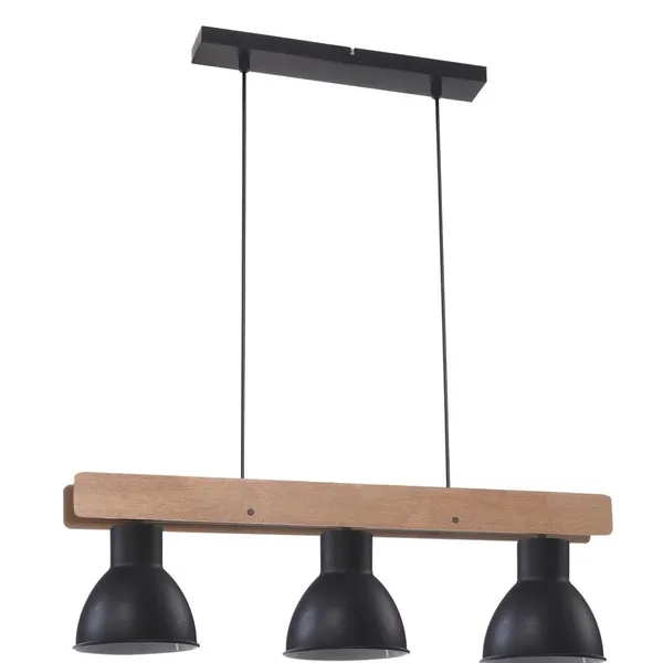 VARIO LAMPA WISZĄCA 3X60W E27 CZARNY