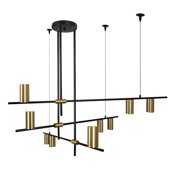 Lampa wisząca Arizona czarno - złota 9xGU10