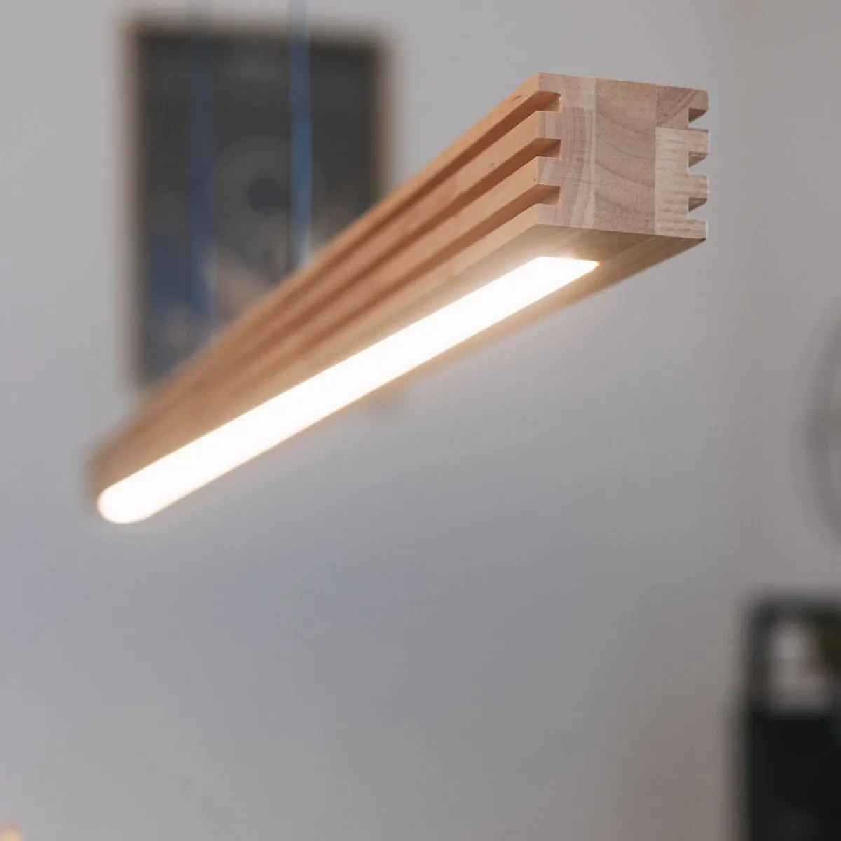 Lampa wisząca drewniana Hotaka No.1 120cm 3k Japandi - obrazek 5