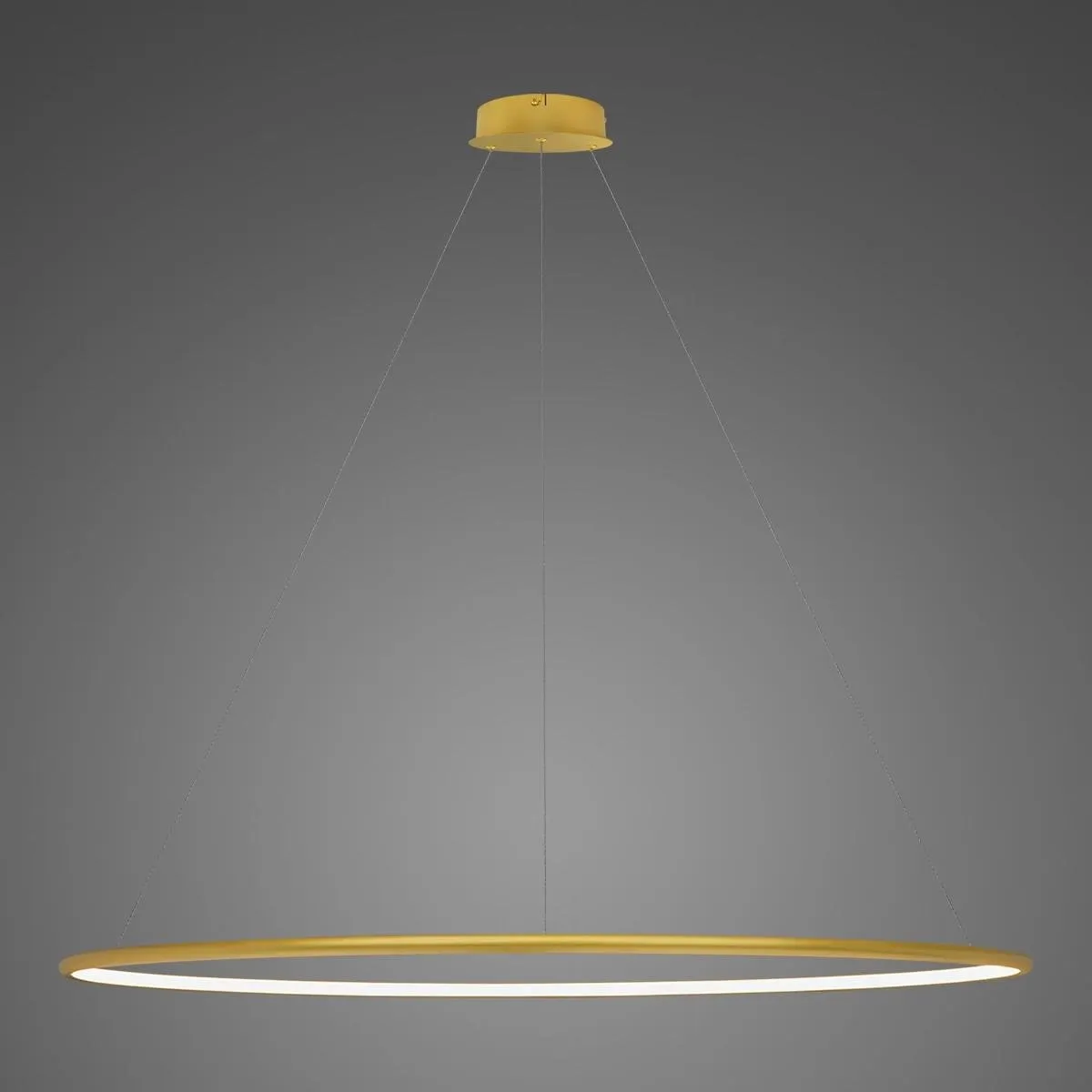 Lampa wisząca Ledowe Okręgi No.1 150cm 4k złota Dali