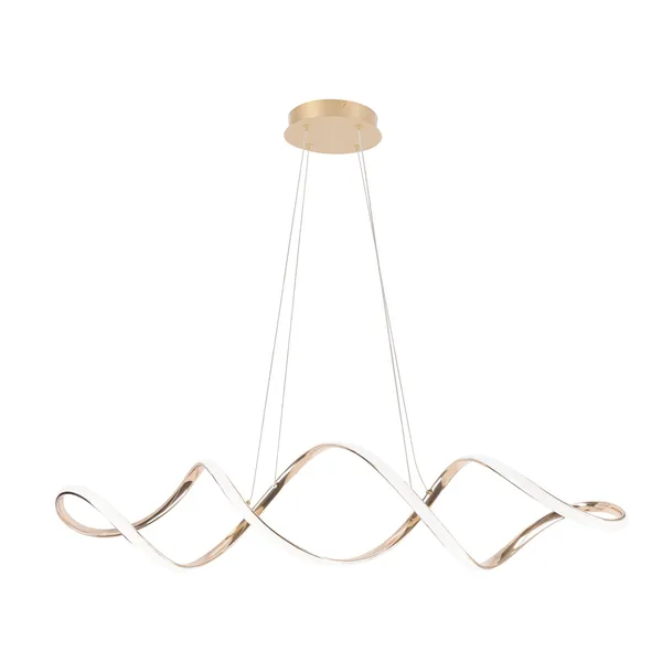 SNELLO lampa wisząca złoty 32W LED 3000, 4500, 6500K kryształki bezbarwne