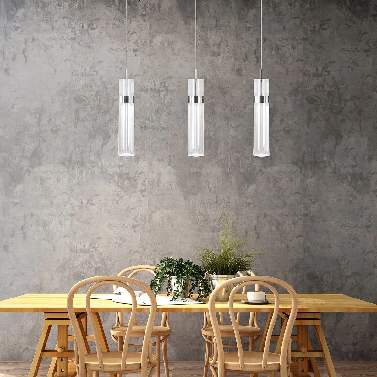 Lampa wisząca Ambiente 3 srebrna LED CCT - obrazek 3