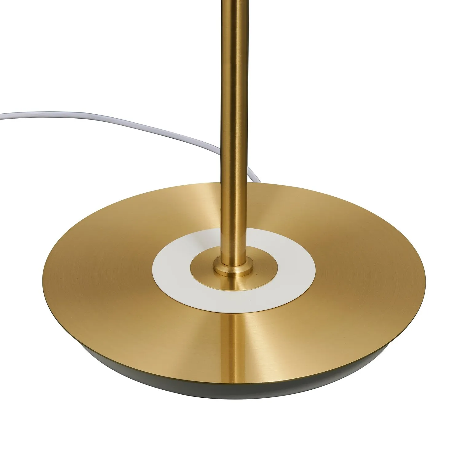 Lampa podłogowa ARTDECO 150 cm - biało - złota nowoczesna - obrazek 4