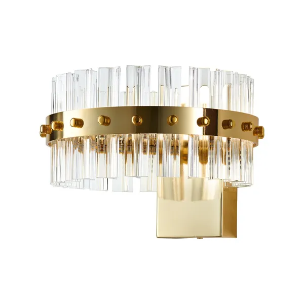 Lampa ścienna AURA 18 cm LED złoty połysk