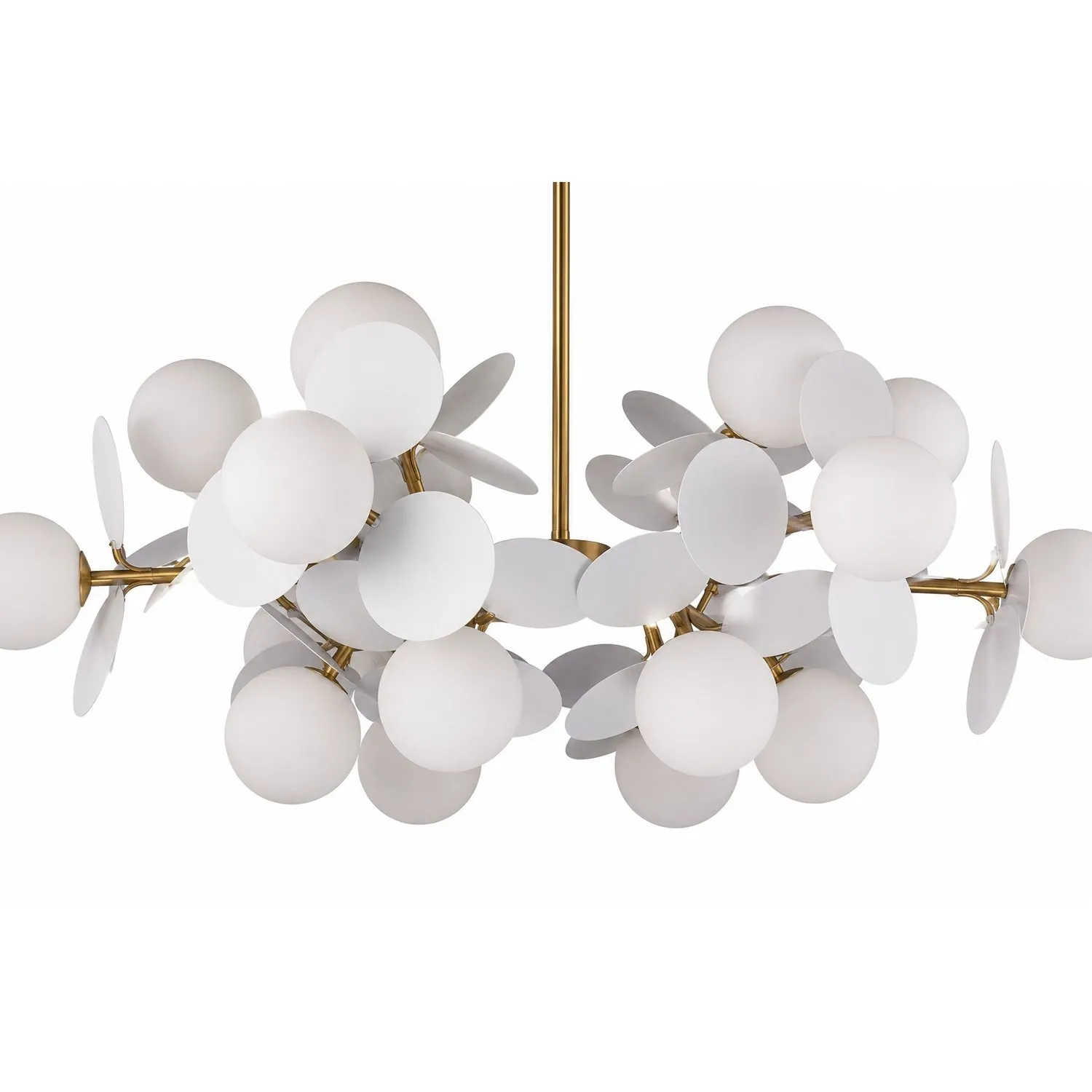 Lampa wisząca CHIC-5, biało złota 65 cm - obrazek 7