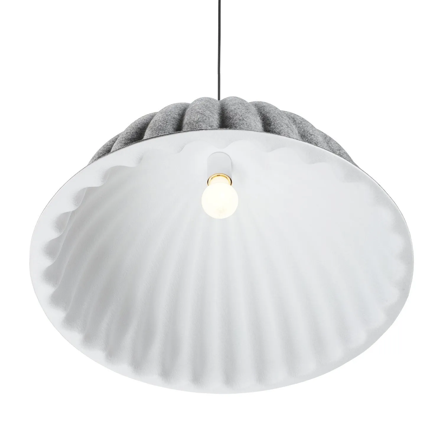 Lampa wisząca FELT filc szary 55 cm - obrazek 5