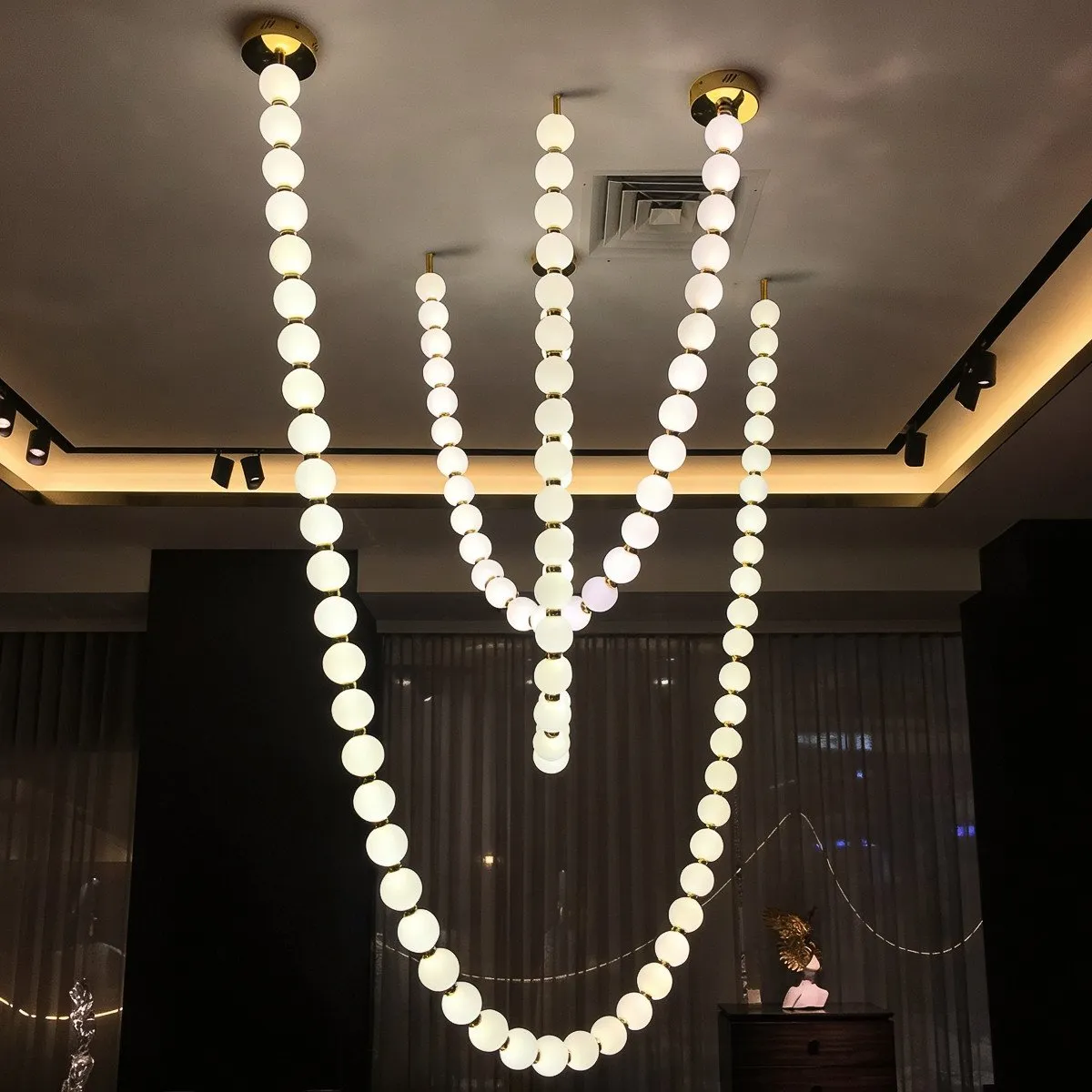 Lampa wisząca Dorado Rope 4 m złota LED CCT - obrazek 2