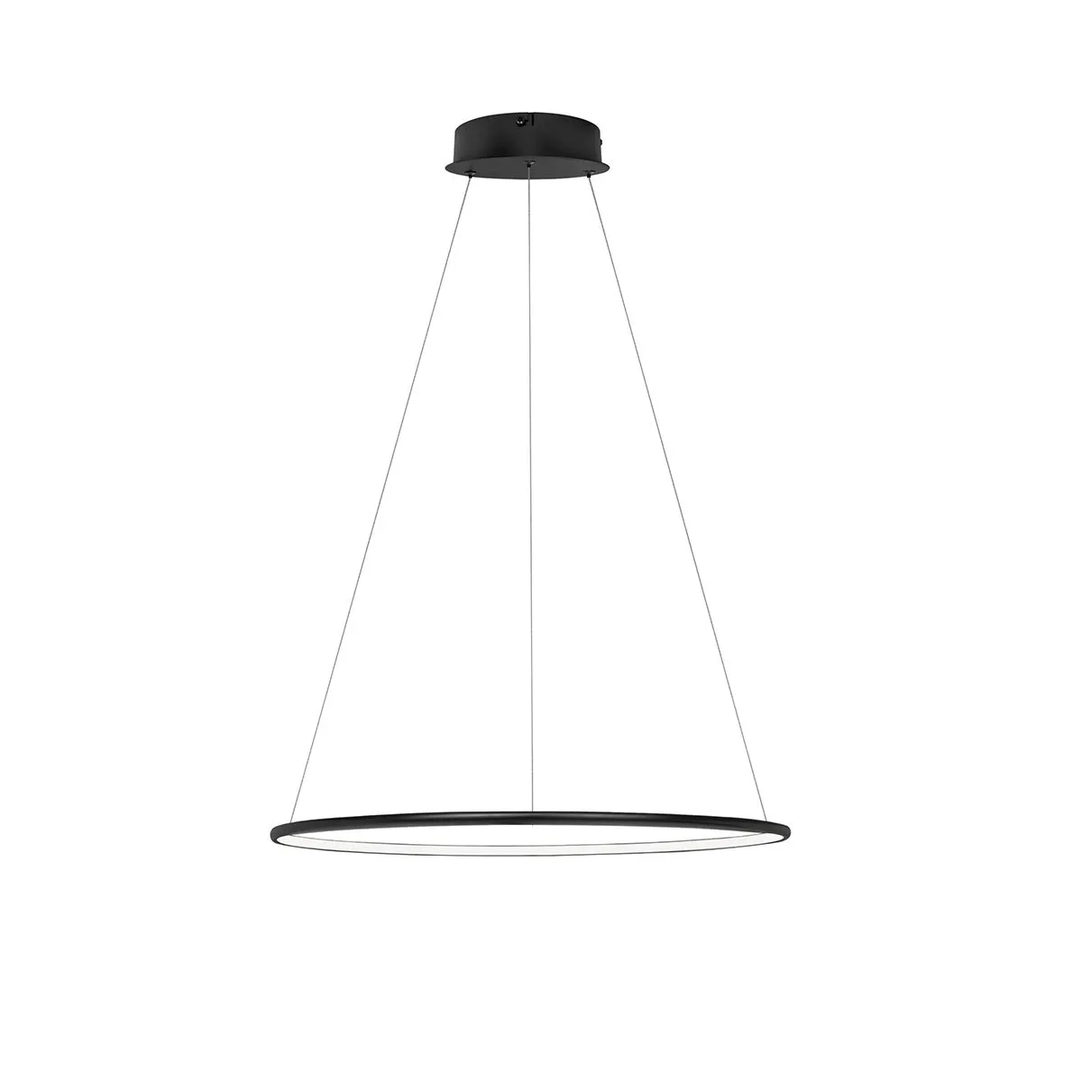 Lampa wisząca Ledowe Okręgi No.1 40cm3k 21W czarna - obrazek 3