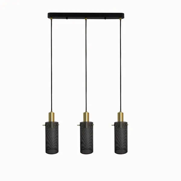 Lampa wisząca Tirana 3 czarna 3xE27