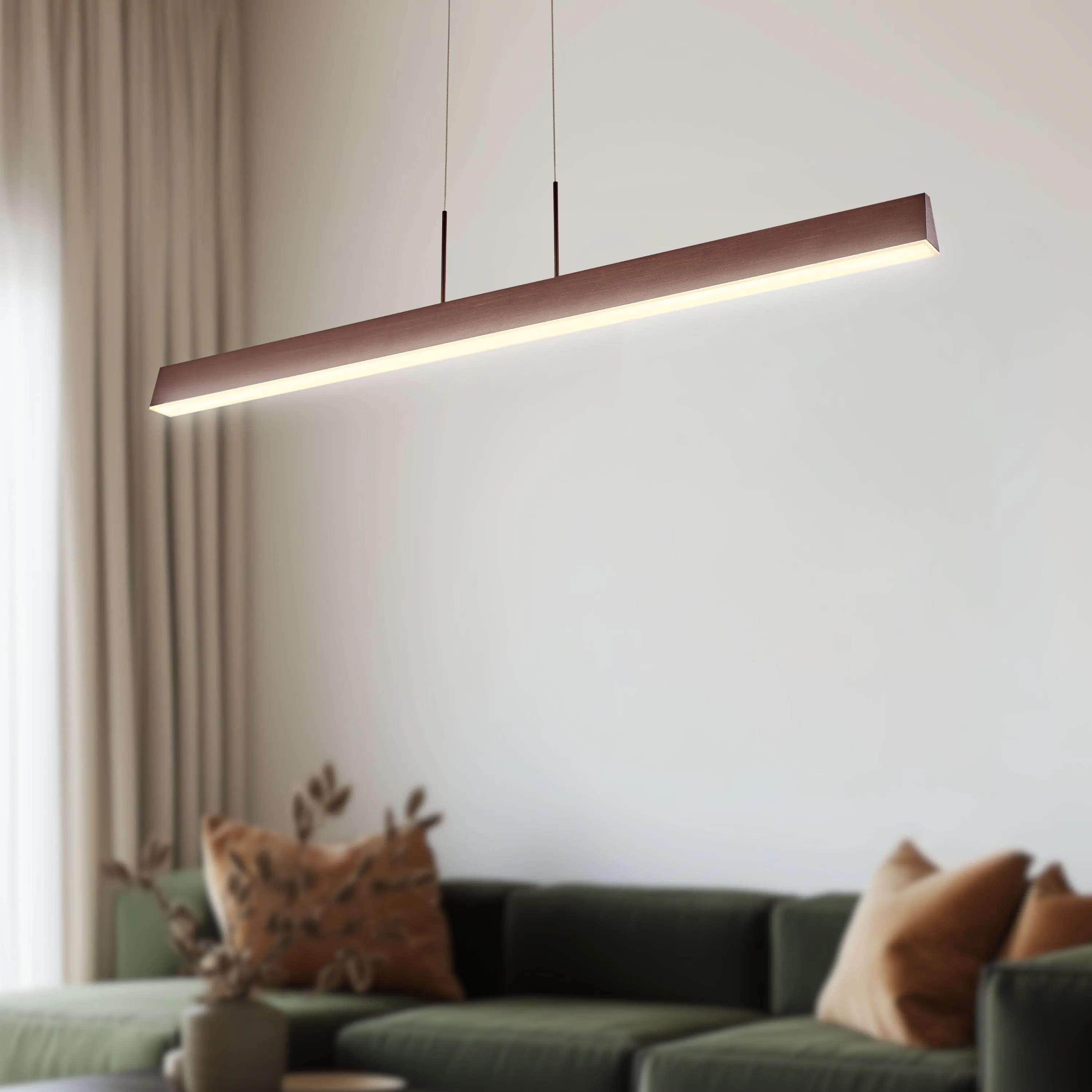 COCONUT LAMPA WISZĄCA 100X8 28W LED BRĄZOWY 4000K APETI - obrazek 5
