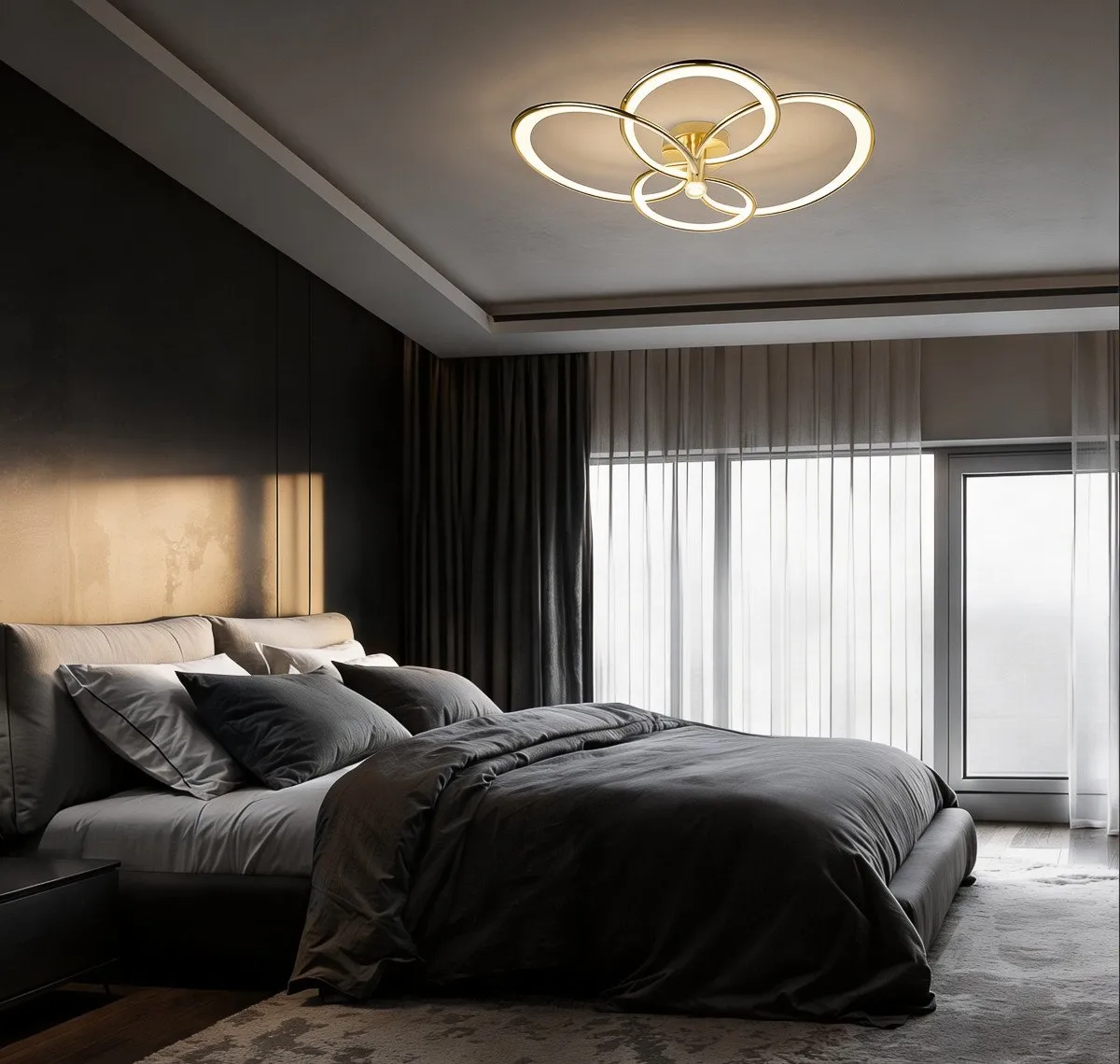Azina 4 Plafon złota LED - obrazek 4
