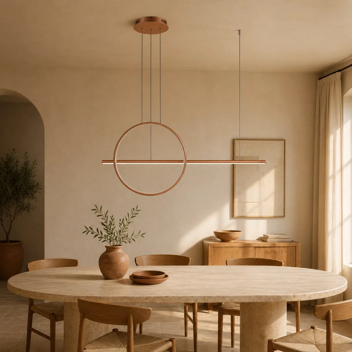 Lampa wisząca Linea 100 No.2 40cm 4k miedziana - obrazek 3