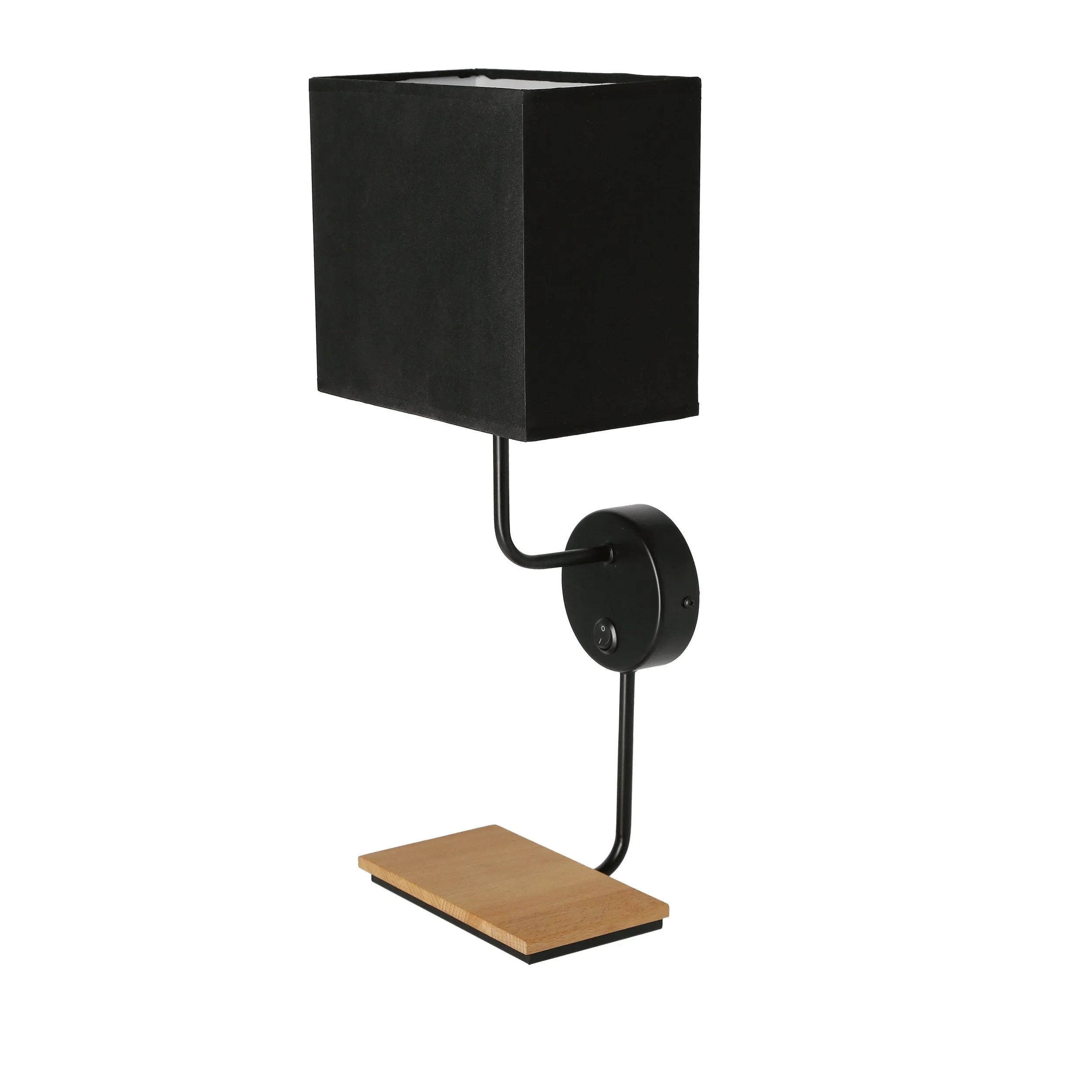 Keto lampa kinkiet czarny 1x40w e14 abażur czarny z włącznikiem - obrazek 5