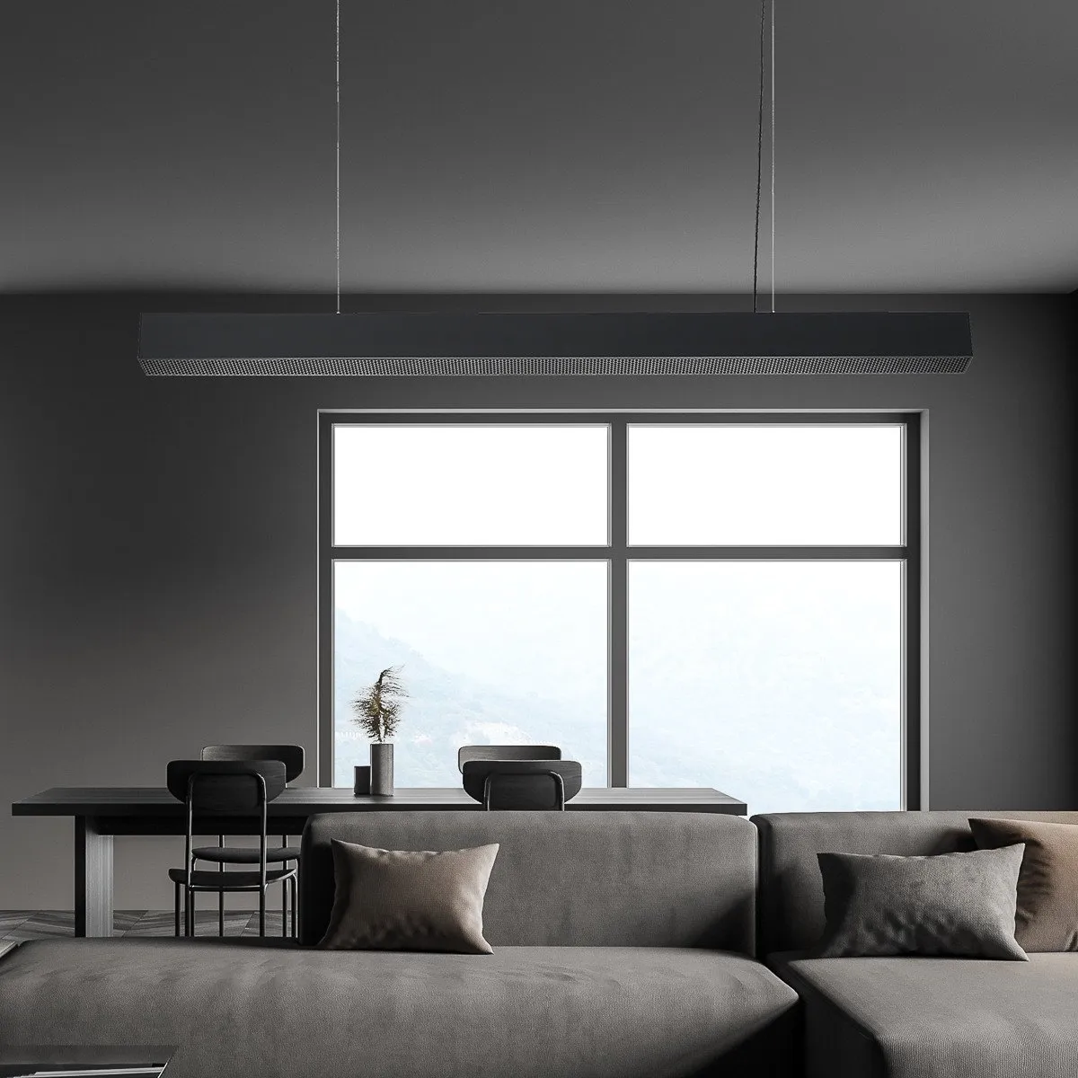 Lampa wisząca Mira L czarna Tuya LED CCT - obrazek 4