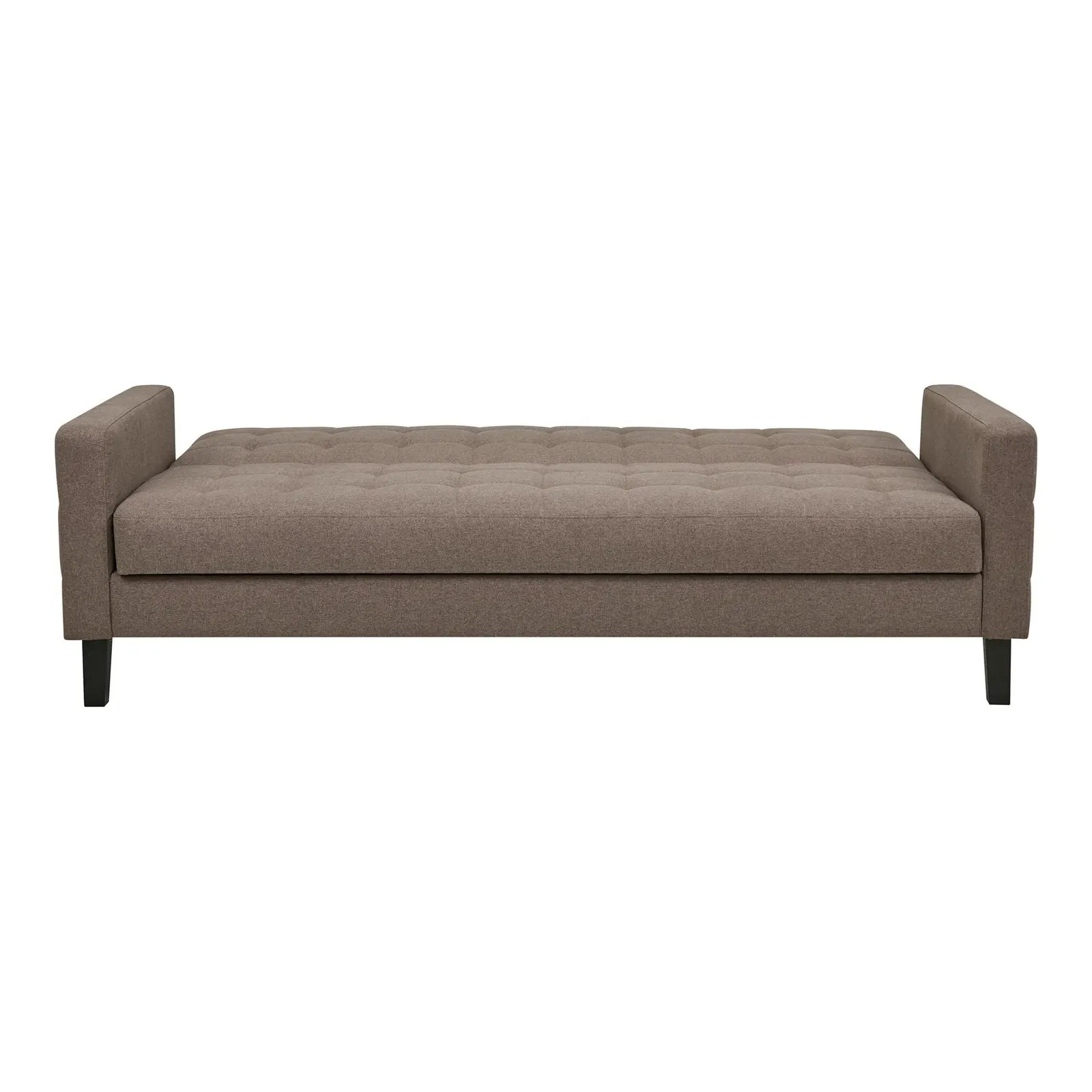 Sofa rozkładana Milton brązowa/ czarne nogi - obrazek 4