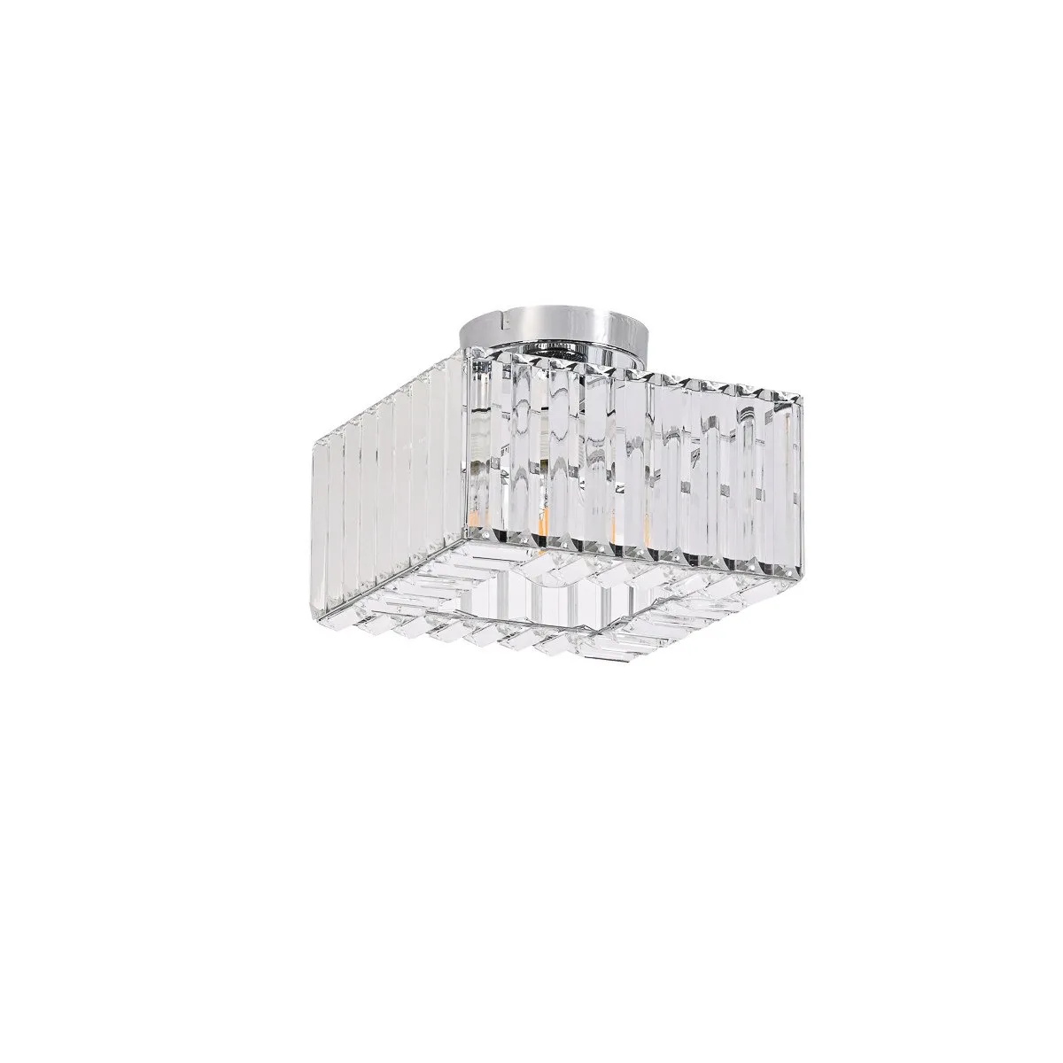 Kwadratowy plafon Vetro chrom 1xE27 - obrazek 6