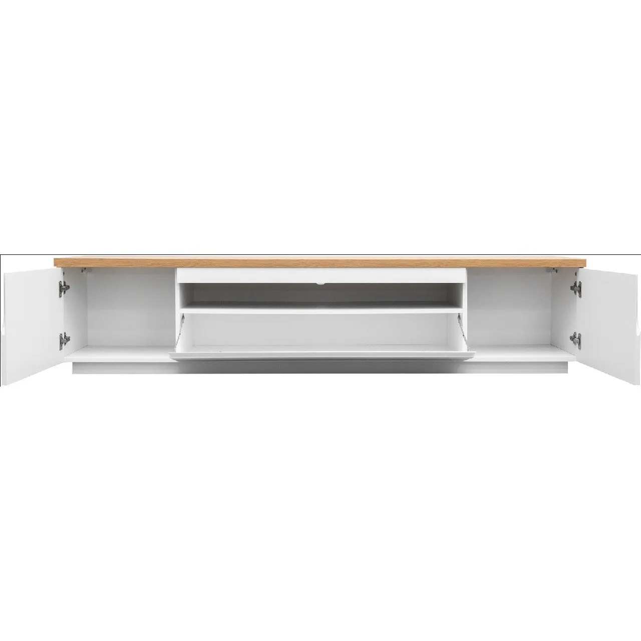 Komoda RTV ENO 200 biały / dąb artisan - obrazek 4
