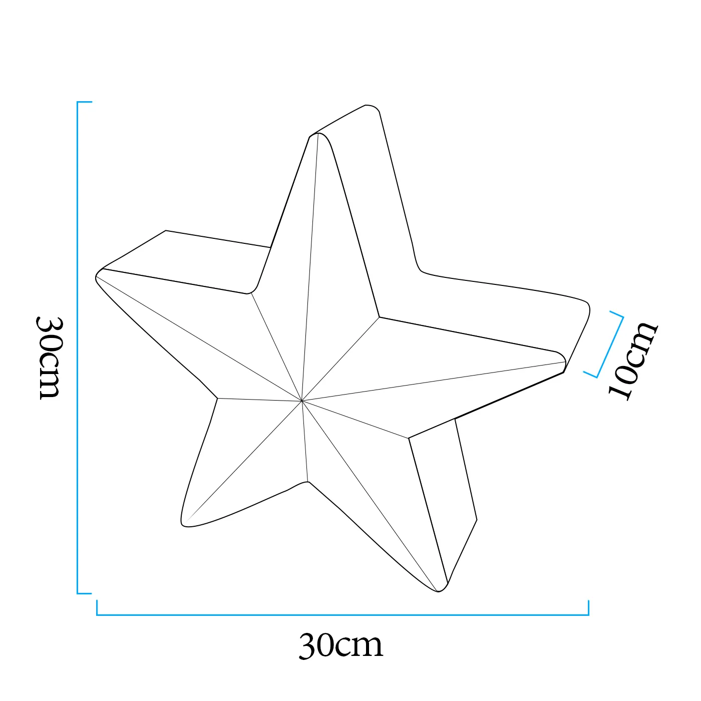 Lampa ogrodowa dekoracyjna gwiazda STAR LED RGBW 16 kolorów 30 cm - obrazek 9