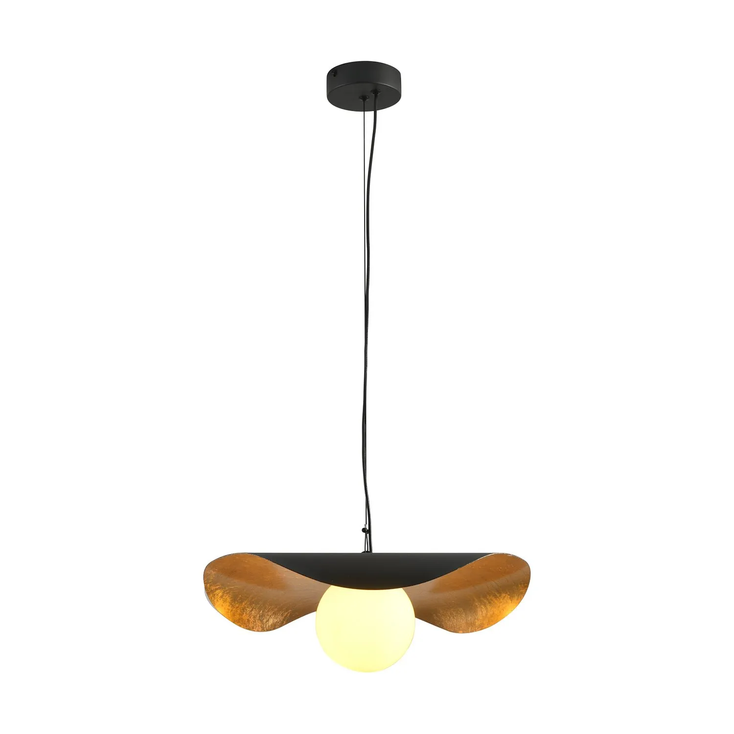 Lampa wisząca ENZO 80 cm - czarno złota - obrazek 8
