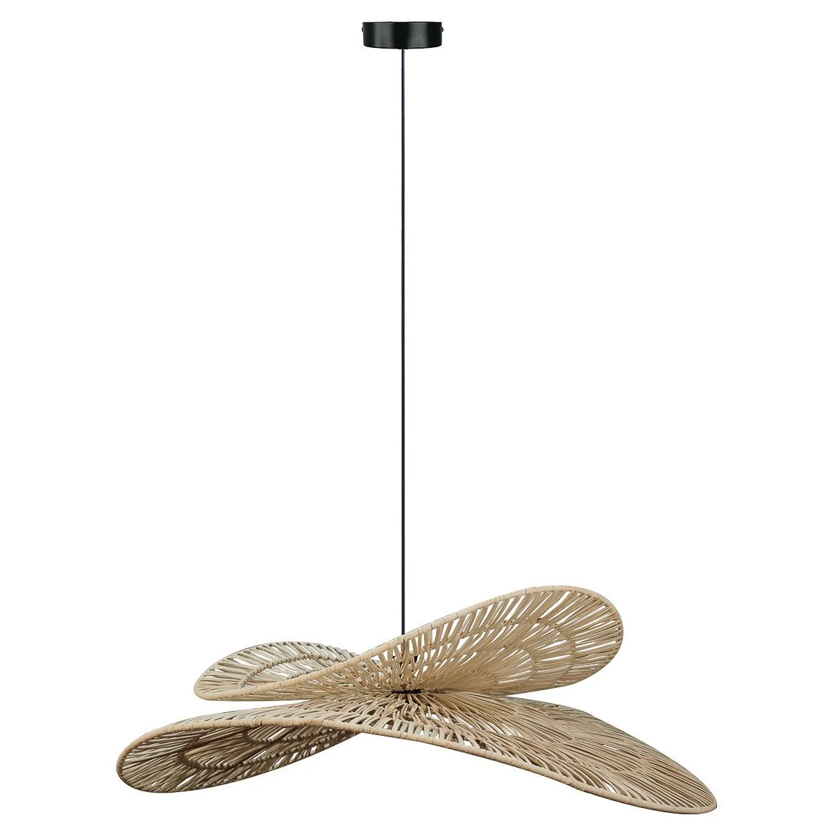 Rattanowa lampa wisząca Raya naturalna 1xE27 - obrazek 10