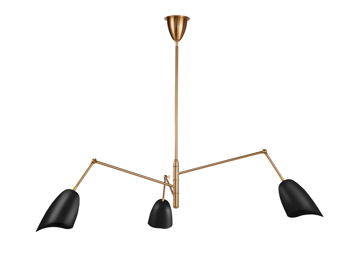 Lampa wisząca RAGNO czarna 150 cm