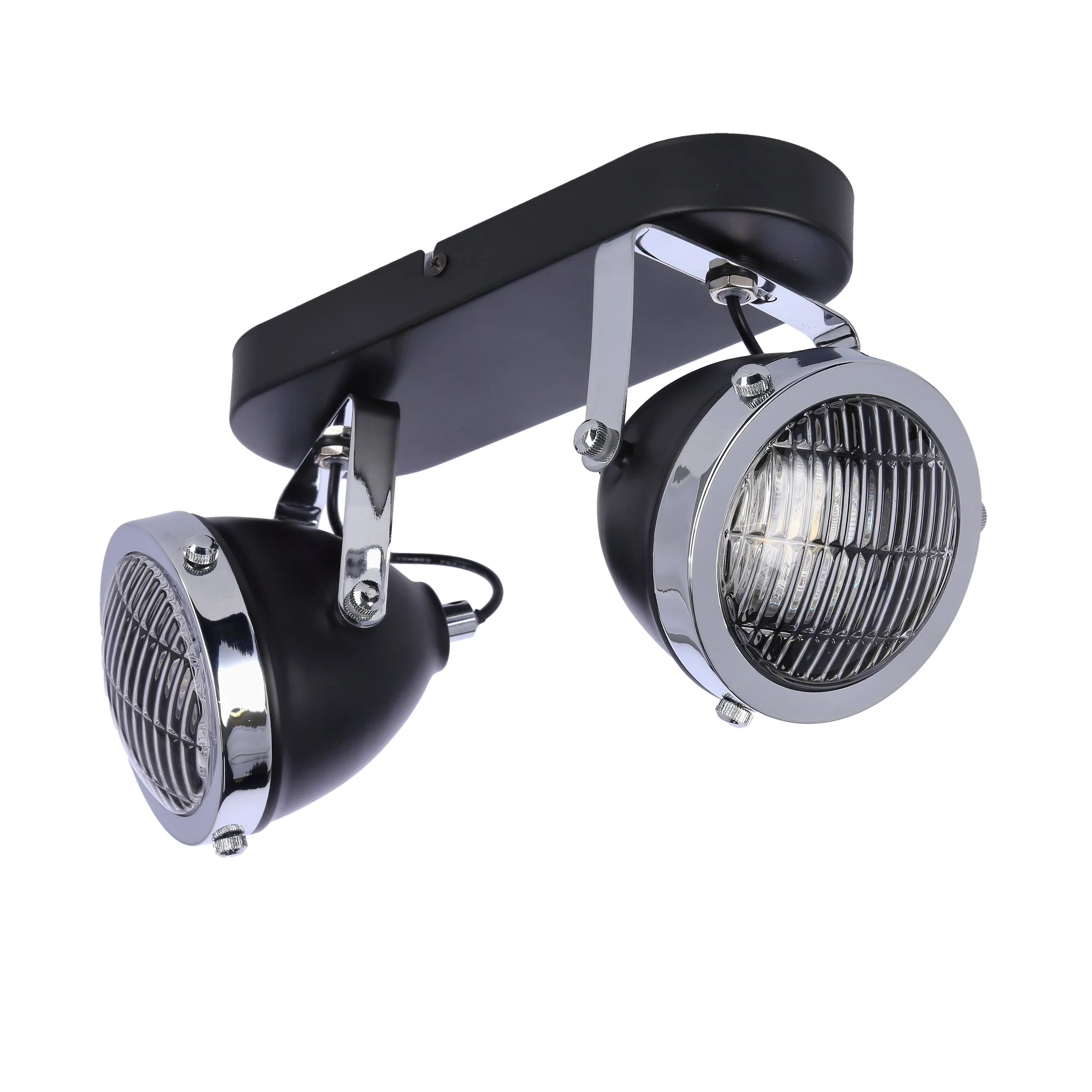 Crazy lampa sufitowa listwa czarny 2x15w gu10 klosz bezbarwny - obrazek 3