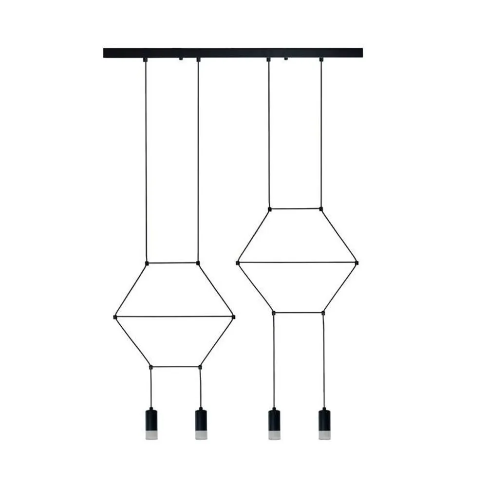 Lampa wisząca LINEA-4 LONG czarna 70 cm - obrazek 3