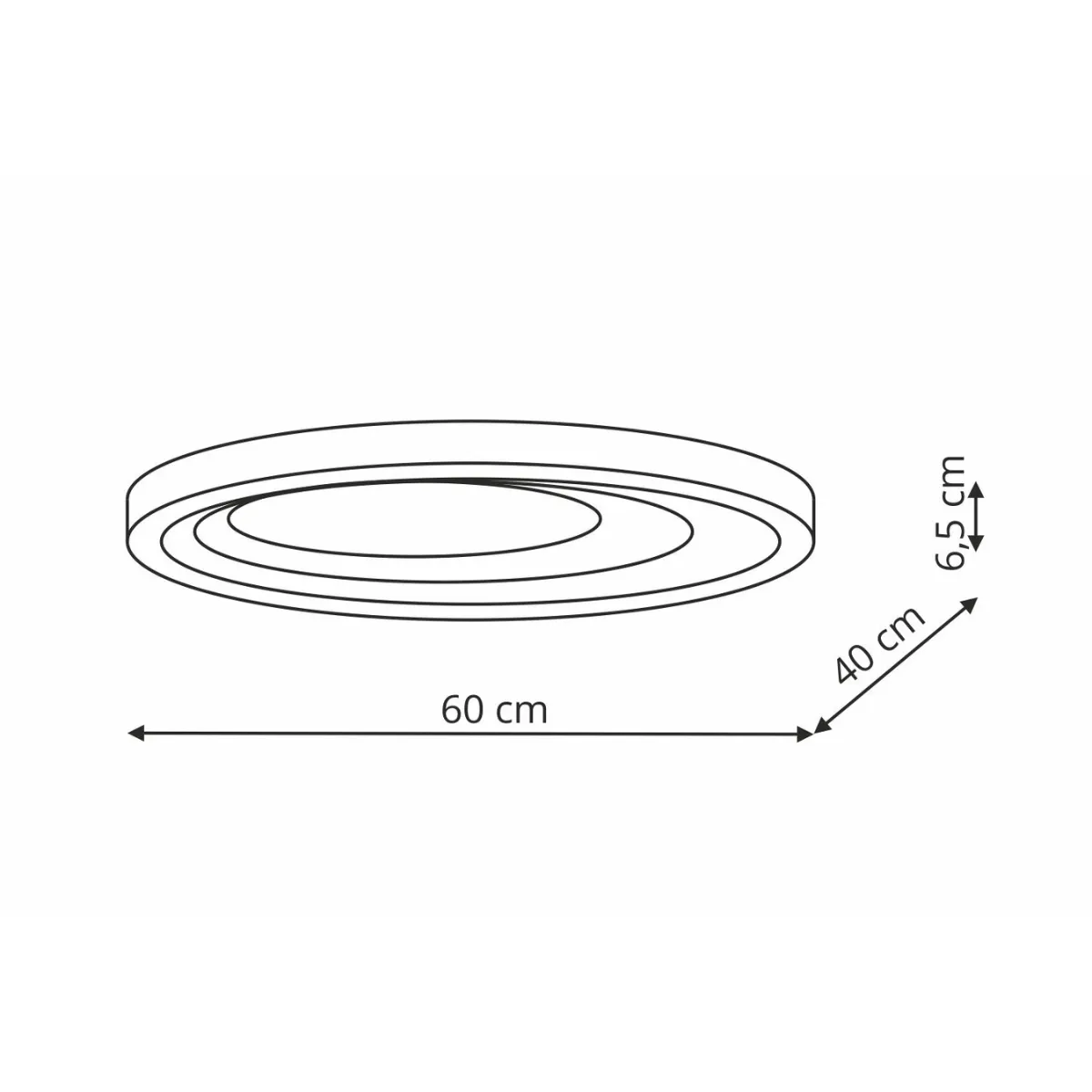 Plafon Alune oval LED CCT - obrazek 4