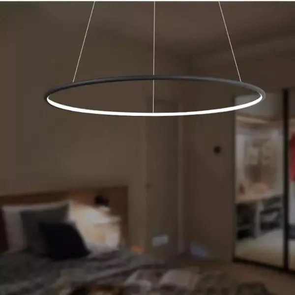 Lampa wisząca Ledowe Okręgi No.1 60cm 3k czarna Dali - obrazek 3