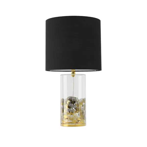 Lampa stołowa Sunflower czarno - transparentna 1xE27