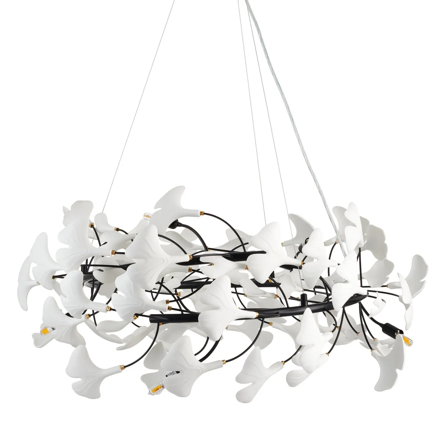 Lampa wisząca BOTANIKA 80 cm -czarna, G9, regulowana, designerska - obrazek 5