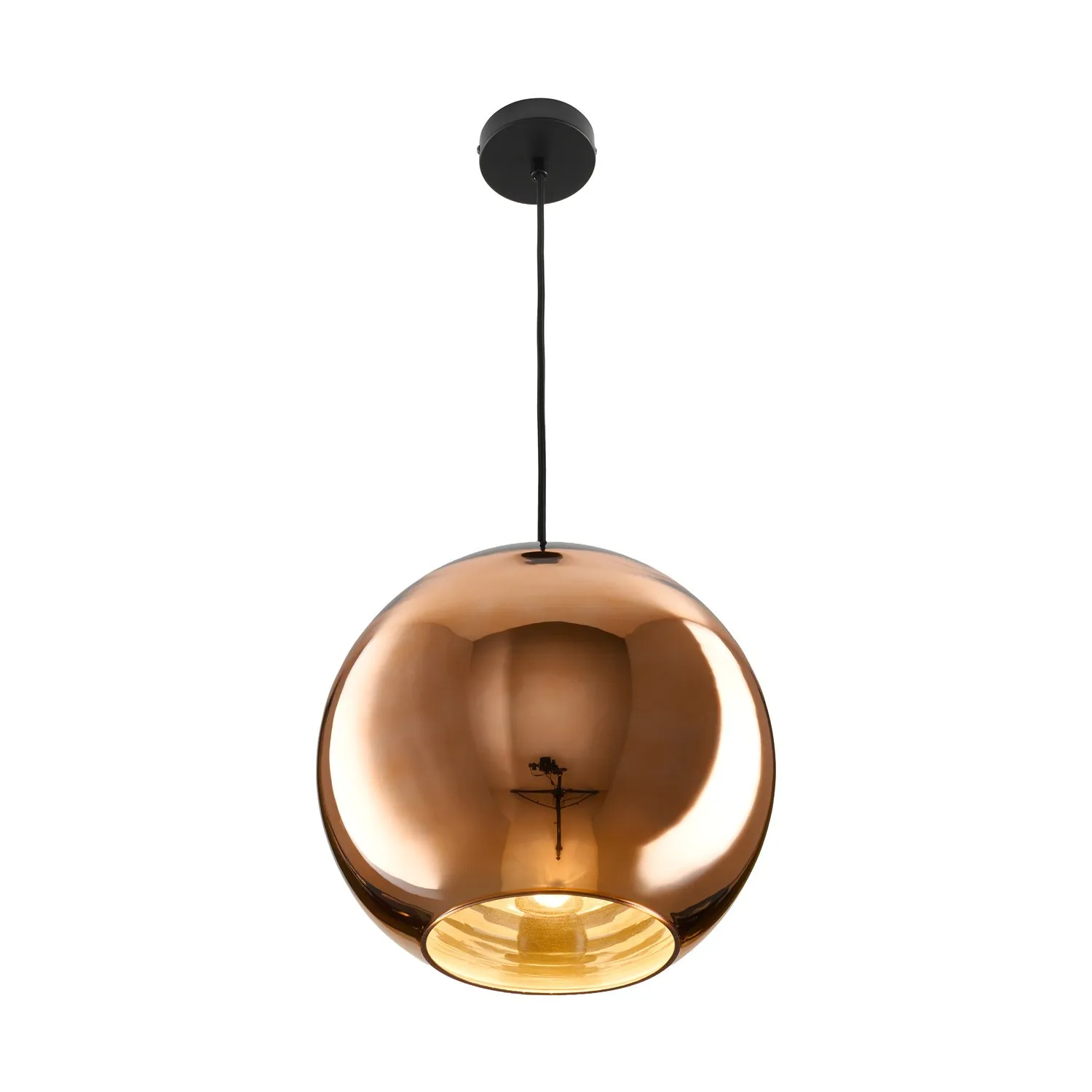 Lampa wisząca MIRROR GLOW - M miedziana 30 cm - obrazek 5