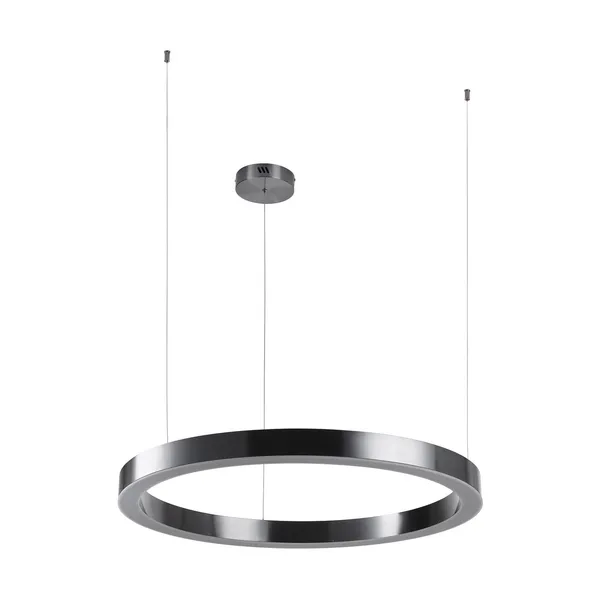 Lampa wisząca CIRCLE 80 cm - LED, ring tytan szczotkowany