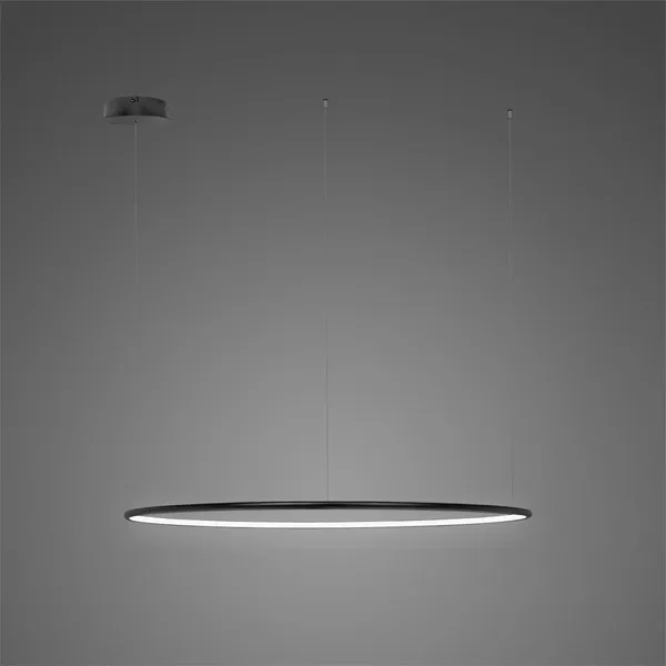 Lampa wisząca Ledowe Okręgi No.1 150cm 3k czarna