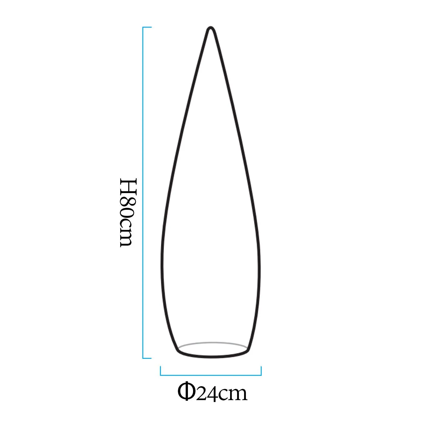 Lampa ogrodowa stojąca duszek GHOST LED RGBW 16 kolorów 80 cm - obrazek 8