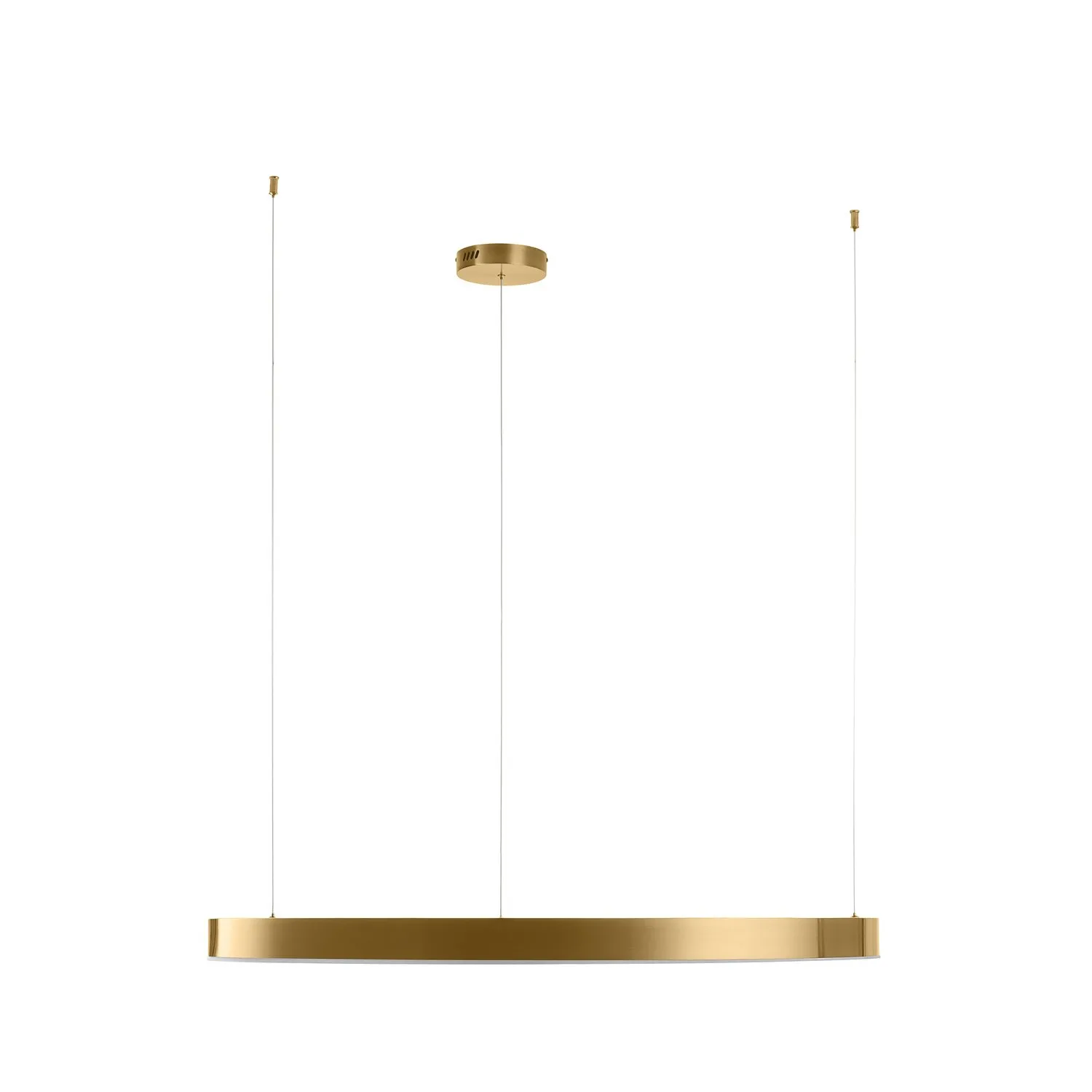 Lampa wisząca CIRCLE 100 cm - LED, ring mosiądz szczotkowany - obrazek 5
