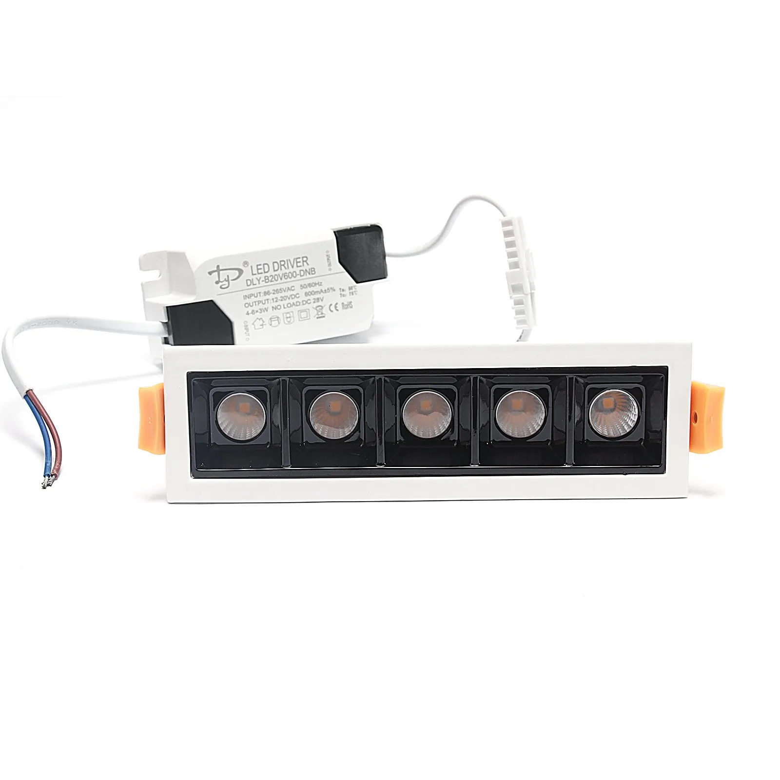 Lampa liniowa Led podtynkowa 10W 4000K biała JDL-5T - obrazek 4