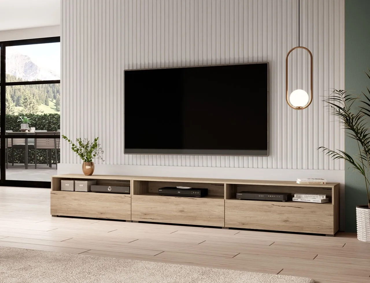 Komoda RTV BORA 40 san remo jasne - obrazek 4