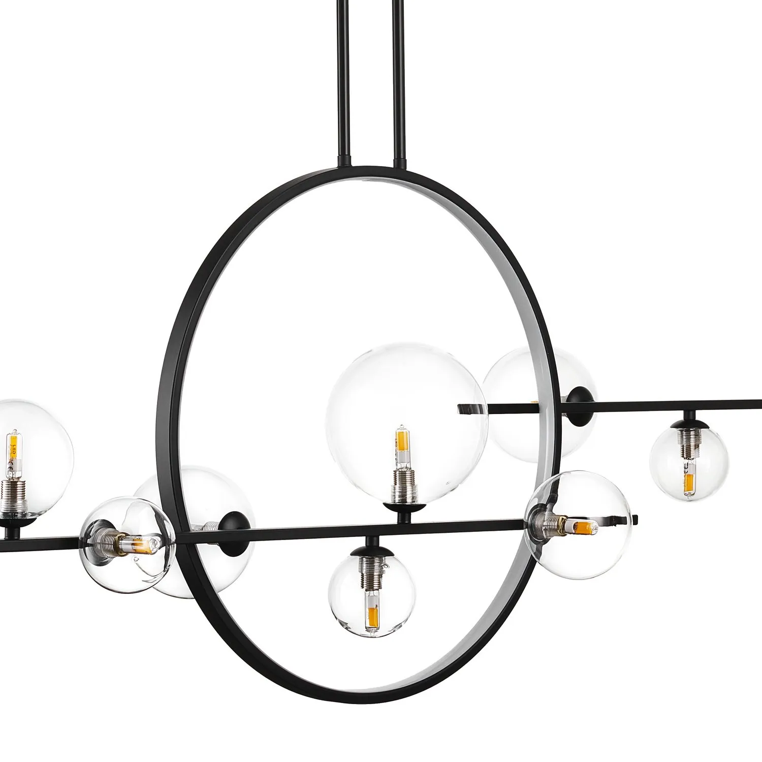 Lampa wisząca ORION DOUBLE czarna 145 cm - obrazek 10