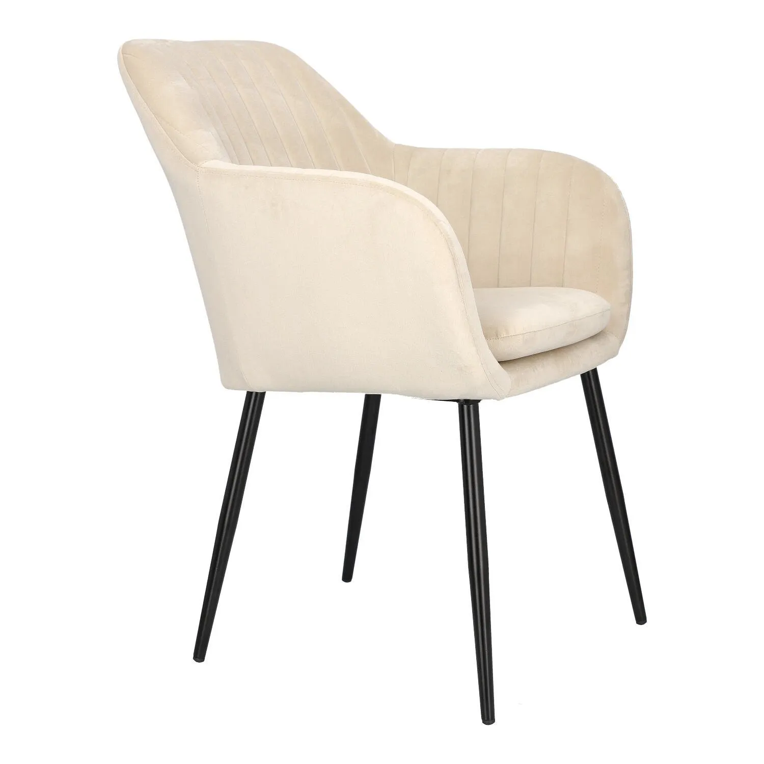 Krzesło Emilia Velvet sand /black - obrazek 3